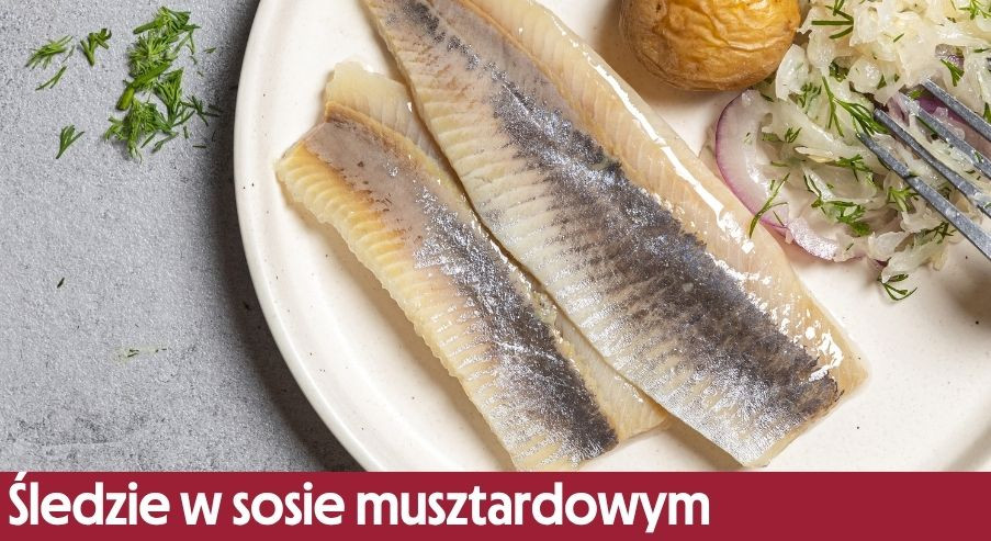 Śledzie w sosie musztardowym – przepis krok po kroku