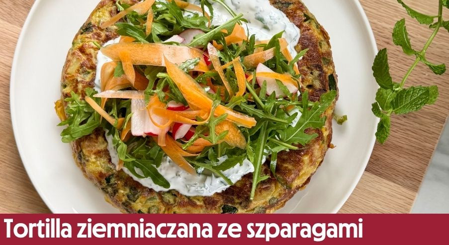 Tortilla ziemniaczana ze szparagami – pełne warzyw śniadanie