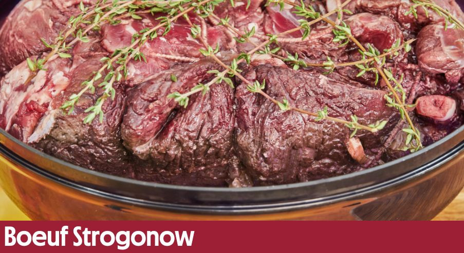 Boeuf Strogonow  –  połączenie kuchni francuskiej i rosyjskiej