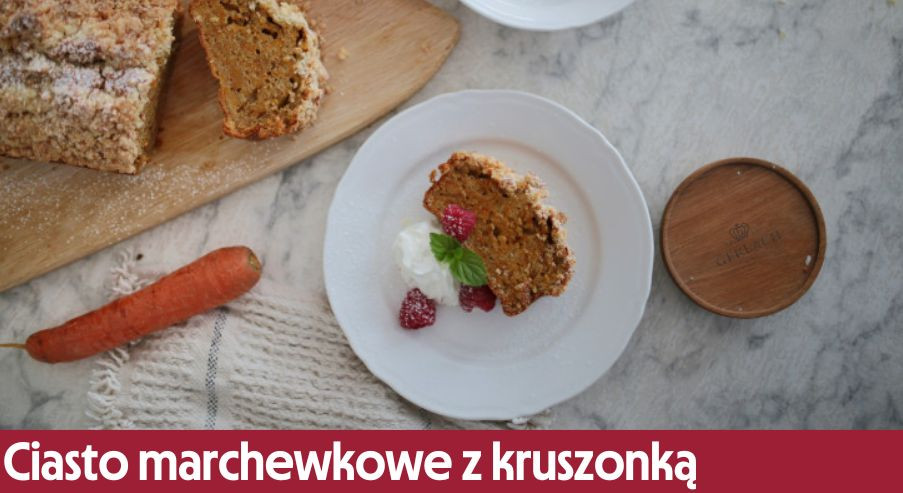 Ciasto marchewkowe z kokosową kruszonką – pyszny i słodki przepis