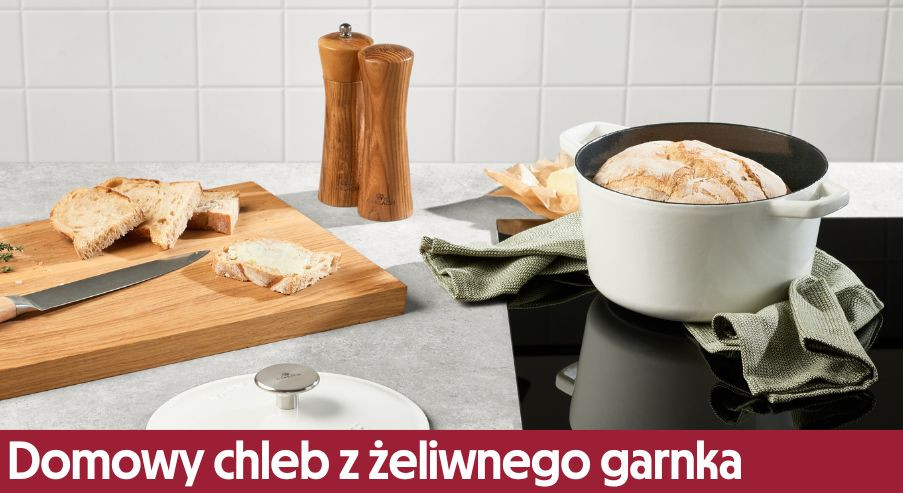 Domowy chleb z żeliwnego garnka NATUR IRON Gerlach  – dobry przepis!