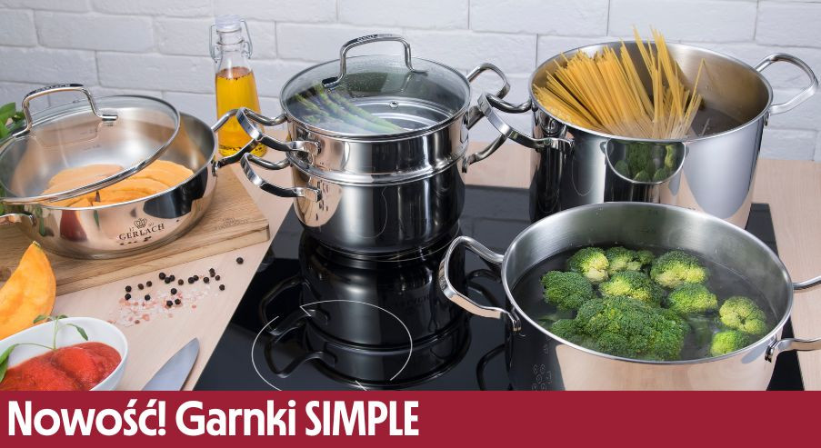 Nowość! Garnki dostępne pojedynczo oraz w zestawie – linia SIMPLE