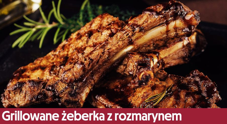 Grillowane żeberka z rozmarynem – danie na patelnie grillową (i nie tylko)