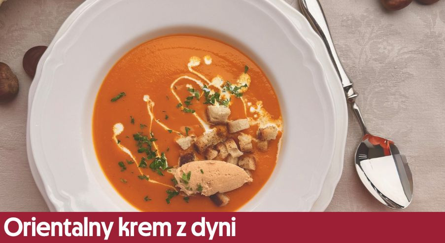 Orientalny krem z dyni – podaj zupę z serem bryndza i harrisą!