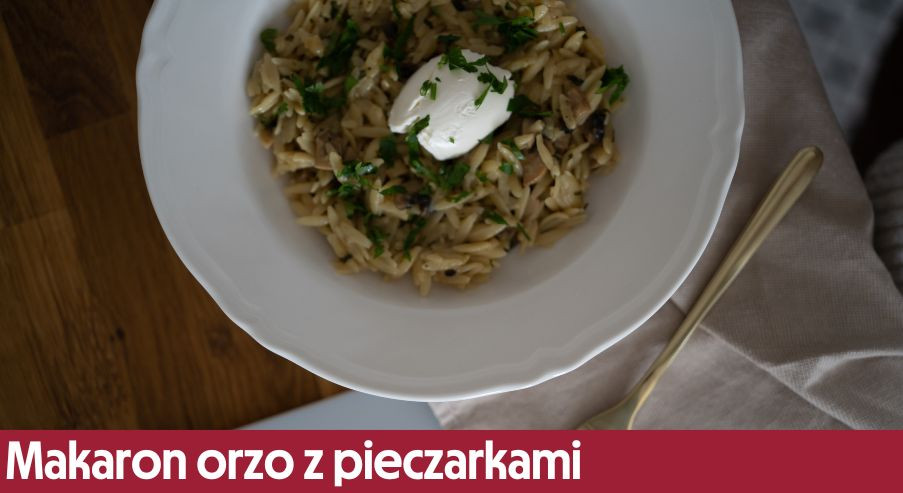 Makaron orzo z pieczarkami – szybki obiad dla całej rodziny