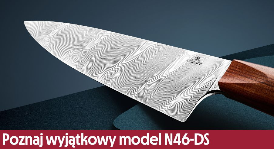 Nóż szefa kuchni ze stali damasceńskiej – poznaj wyjątkowy model N46-DS