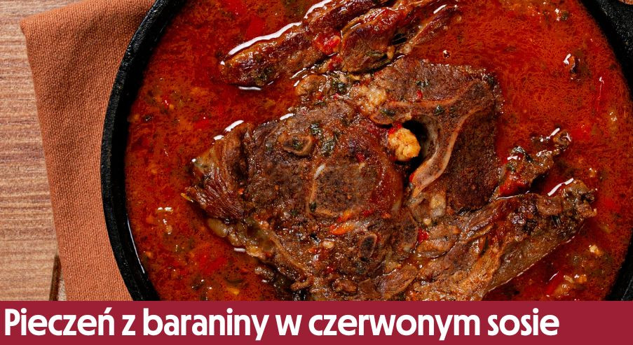 Pieczeń z baraniny w czerwonym sosie – w wersji z patelni!