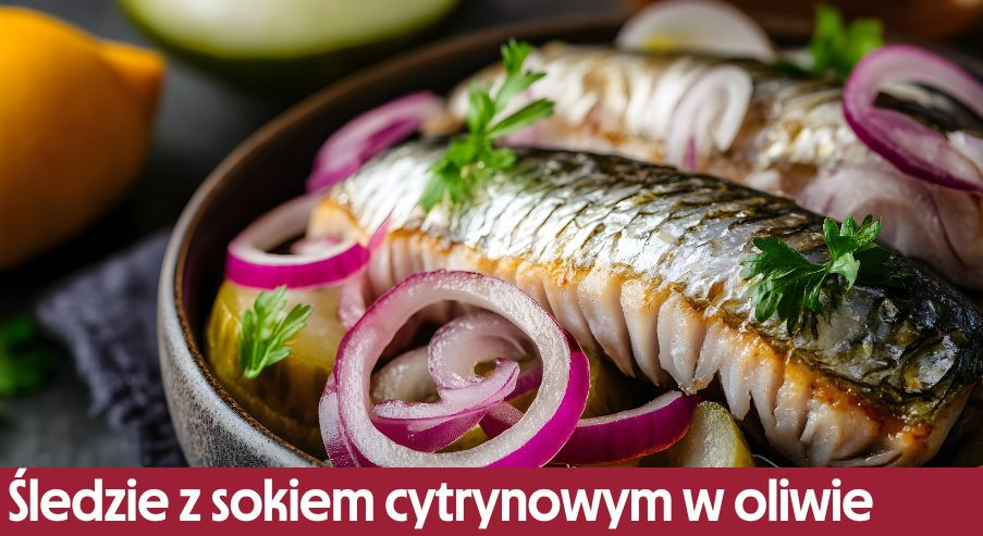Śledzie z sokiem cytrynowym w oliwie – prosty i smaczny przepis