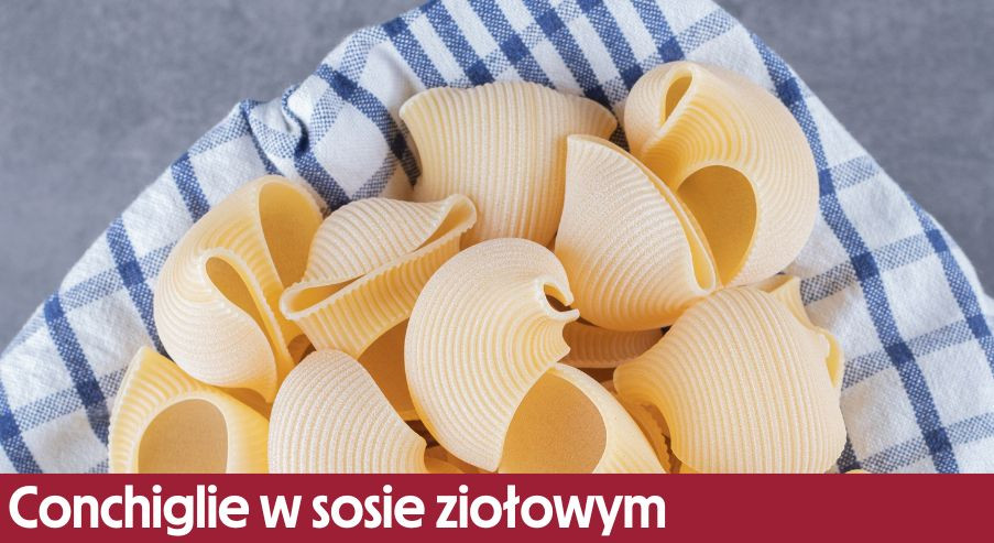Conchiglie w sosie ziołowym – makaron muszelki we włoskim stylu