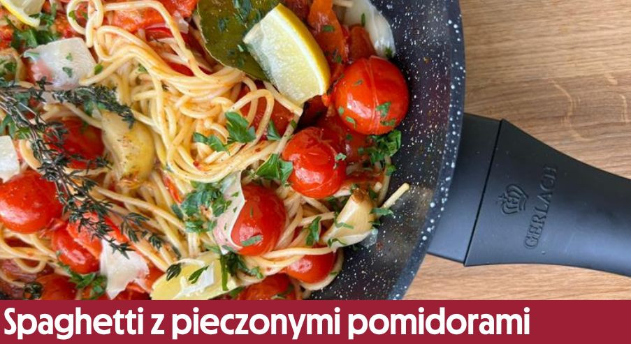 Spaghetti z pieczonymi pomidorami i papryką – przepis na pyszne danie!