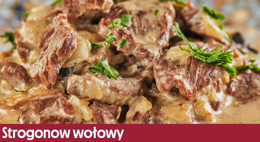 Strogonow wołowy – francusko-rosyjskie danie, popularne również w Japonii