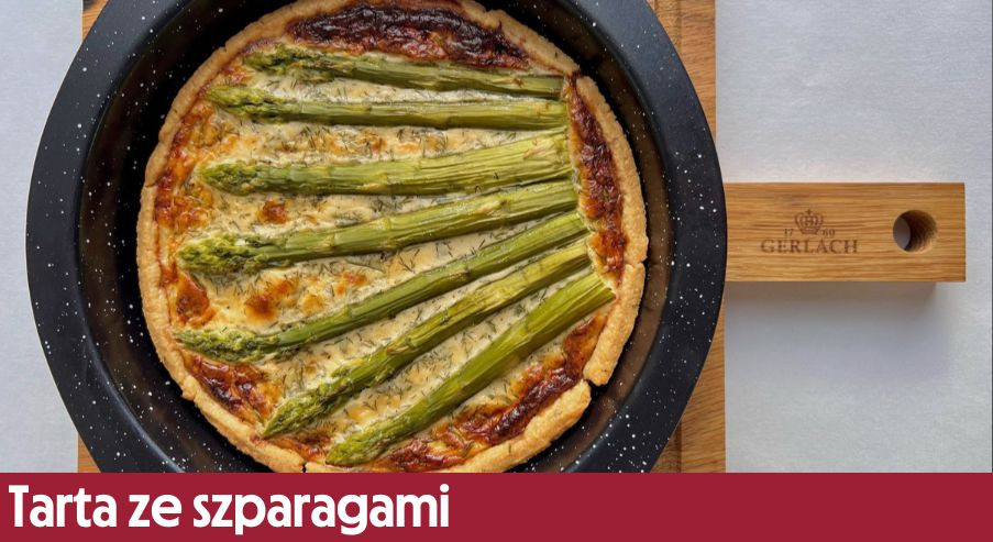 Tarta ze szparagami – przepis Adama Borowicza
