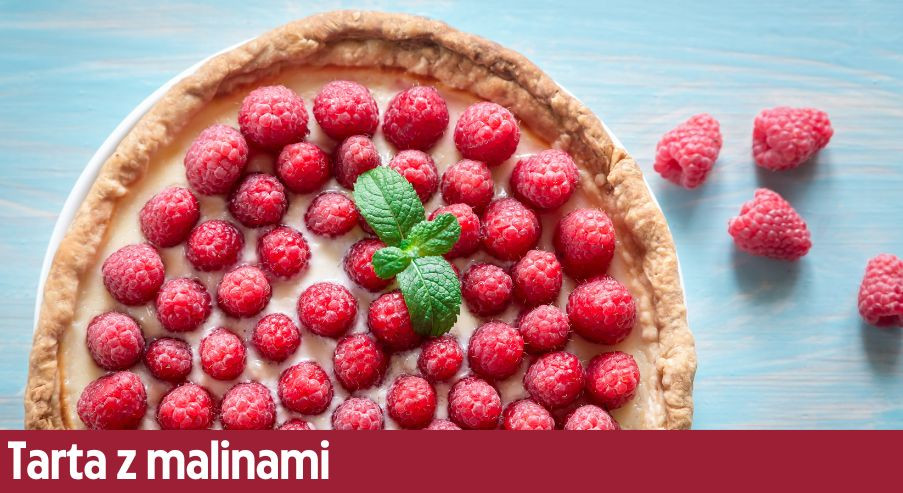 Tarta z malinami – przepis na letni deser